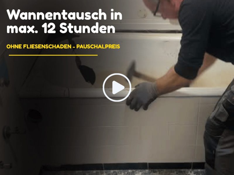 Video: Wannentausch in 3–6 Stunden – ohne Fliesenschaden